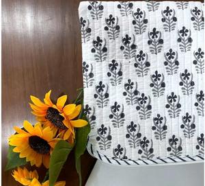 Housse matelassée en coton imprimé pour ordinateur portable blanc gris taille vintage 15 pouces-Protection légère et étanche pour le bureau - Product Image 2