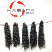 Tissage brut vietnamien couleur naturelle cheveux femmes noires pas cher machine double trame cuticule alignée vague profonde extensions de cheveux humains