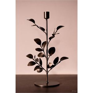 Portavelas Votivo de Metal de Lujo al por Mayor, Soporte para Velas de Té con Forma de Hoja Creativa, Decoración de Jardín Interior, Vela de Bronce Antiguo - Product Image 4