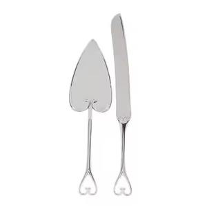 Mango de alta calidad, cuchillo para pastel de mantequilla, juego para servir con esmalte blanco, diseño clásico, acero inoxidable - Product Image 4