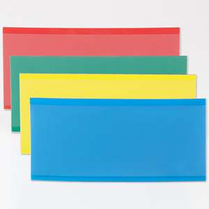 Cartello magnetico trasparente con bordo colorato 125x50mm - Product Image 1
