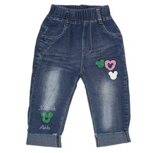 Capri en jean pour filles - Bleu - Product Image 1