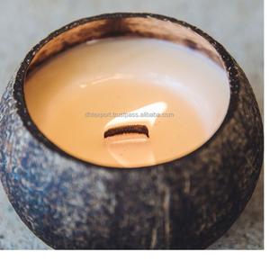 Bougies parfumées en cire de soja de noix de coco faites à la main Logo personnalisé et Gel de couleur paraffine de palme cire d'abeille Diwali décor à la maison - Product Image 2