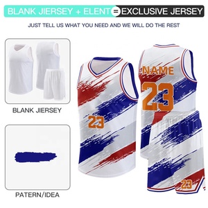 Custom Basketball Jerseys Retro Print Uniform Set Polyester Quick Dry Sports Kit for <b>College</b> Training Match - Product Image 3