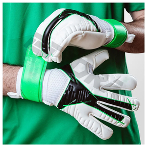 Gants de gardien de but Offre Spéciale protection professionnelle gants de gardien de but de football en nylon à tricoter en latex - Product Image 2