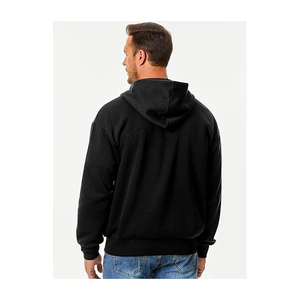 Sudaderas con cremallera de gran tamaño de alta demanda para hombres Peso pesado 100% Algodón Calidad de lujo con patrón de estampado de invierno - Product Image 2