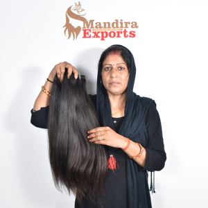 Natural 8-32 pulgadas suave recto Color negro virgen máquina doble trama onda camboyano templo extensiones de cabello humano - Product Image 5