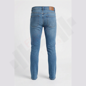 Nouveauté 2025, jean décontracté pour homme, prix bas, denim délavé, pantalon droit, coupe régulière, 100% coton, service OEM - Product Image 2