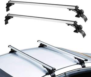 TIROL 100 kg Barres de Toit Universelles en Aluminium ABS, <span class=keywords><strong>Porte</strong></span>-Bagages Transversal pour SUV, Fixation de Toit de Voiture pour <span class=keywords><strong>BMW</strong></span> - Product Image 1