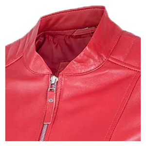 Blouson de moto en cuir d'agneau véritable imprimé sur mesure de qualité supérieure pour femmes - Écologique, coupe-vent, chauffant, séchage rapide, finition - Product Image 2
