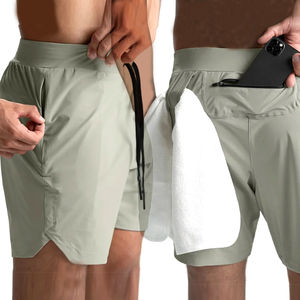 Sportswear <b>Men</b> Athletic Shorts 100 % Polyester Breathable Workout Quick Drying Shorts Summer Fitness Running Gym Shorts - Product Image 4