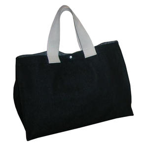 Sac fourre-tout en denim imprimé de logo personnalisé avec fermeture par bouton-pression Sac en jean tendance pour femme Cadeau en toile avec poignée en coton - Product Image 1