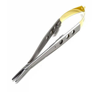 ที่ใส่เข็มสเตอร์เวียร์แบบตรง/โค้งพร้อมเหล็กล็อค14ซม./16ซม. ใช้ซ้ำได้เครื่องมือผ่าตัดจุลภาค - Product Image 3