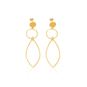 Pendientes Minimalistas Hechos a Mano de Latón para Mujer, Joyería Ligera, Joyería al por Mayor, Pendientes de Botón, Pendientes de Moda para Boda - Product Image 1
