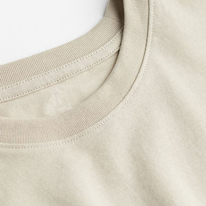 T-shirt oversize de luxe de haute qualité 240 GSM à épaules tombantes, lourd, vierge, pour hommes, streetwear personnalisé, 100% coton uni - Product Image 6