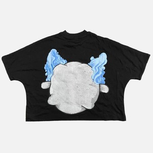 เสื้อยืดครอปทรงหลวมไร้รอยต่อสำหรับผู้ชายและผู้หญิงเสื้อครอปเข้ารูปแนวฮิปฮอปโอเวอร์ไซส์ - Product Image 4