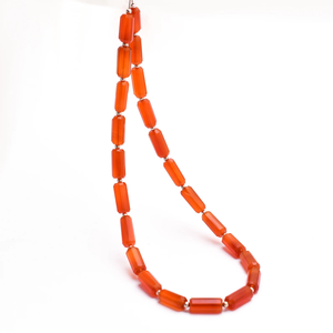 AAA+ <b>Red</b> Onyx 4x10mm-5x12mm Faceted Tube Briolette Natural <b>Red</b> Onyx Semi Precious Gemstone Loose Cylinder Pipe <b>Beads</b> For Jewelry - Product Image 2