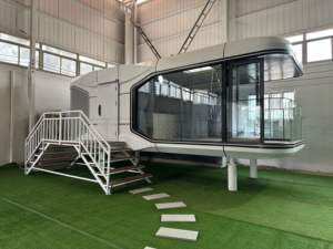 Nouvelle conception de haute qualité, mobile préfabriqué de luxe avec chambre à coucher, salle de bain, terrasse pour hôtel, maison, espace extérieur, capsule - Product Image 5