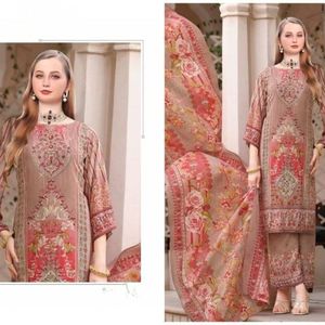 Tissu de sari pour femmes en coton imprimé numérique, travail à la main, Aariwork Jarpan - Moderne, séchage rapide, sans plis, pour les fêtes et les mariages - Product Image 3