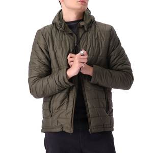 Chaqueta Acolchada con Capucha para Hombre, de Invierno, de Alta Calidad, Impermeable, Transpirable, Cálida, para Exteriores, con Cierre y Logotipo Personalizado, Tallas Grandes - Product Image 1
