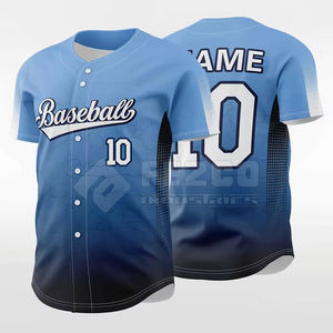 En stock vêtements de sport maillot de baseball pour hommes matériel de haute qualité demi manches confortable maillot de baseball pour hommes - Product Image 1