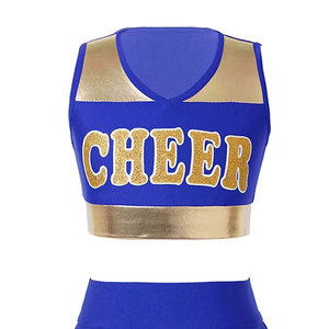 Vente directe d'usine, service OEM, uniforme de cheerleading sans manches, polyester respirant, séchage rapide, couleurs et tailles personnalisées - Product Image 6