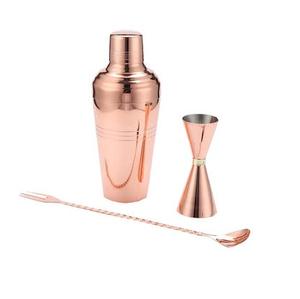 Juego de herramientas de barra Coctelera de acero Diseño único de metal Juego de coctelera de mezcla de bebidas hechas a mano - Product Image 3