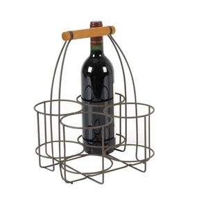 Porte-bouteille de vin en fil de fer vitrine comptoir support de casier à vin personnalisé fini Royal Look Premium support de bouteille en fil métallique. - Product Image 1