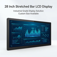 Écran LCD ultra-large étiré de 23,1, 35, 37, 47,1 pouces avec luminosité Android pour affichage publicitaire sur les bords des rayonnages de supermarché