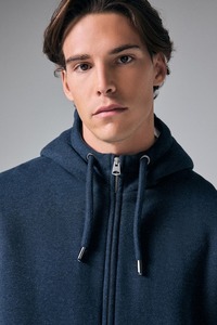 Sudadera con capucha para hombre, sudadera con cremallera completa, Sudadera con capucha de lana, bolsillo liso con cremallera, deportes y exteriores, vacaciones diarias, ropa de calle de poliéster - Product Image 4