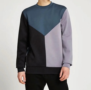Sweat-shirts à blocs de couleurs de qualité supérieure en gros, sweat-shirts légers pour hommes pour un usage décontracté avec un ajustement confortable pour les fournisseurs tendance - Product Image 1