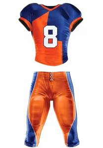 Vente en gros conception personnalisée football américain adulte pratique maillot sublimation uniforme ensemble chemise pantalon grande taille séchage rapide - Product Image 5