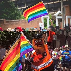 USA TOP FLAGSINC Pack de 10 drapeaux Philadelphia Rainbow Pride 3x5 pieds, drapeaux Gay Pride résistants pour l'extérieur, couleurs vives, marron, noir - Product Image 4