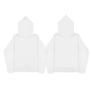 Vente chaude Logo Personnalisé Sweat À Capuche Pour Hommes Couleur Unie Pull D'hiver À Fermeture Éclair avec Technique Brodée Accessoire En Gros - Product Image 4