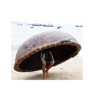 Bateau en bambou tissé rond du Vietnam pour le tourisme ou le transport côtier - Product Image 2