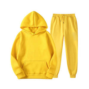Sweats à capuche surdimensionnés 100% coton avec logo personnalisé pour hommes, ensemble de vêtements en polaire respirants de couleur unie avec logo sur le devant et fermeture éclair - Product Image 6