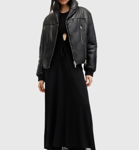 Chaqueta de cuero de invierno para mujer de talla grande, gran oferta, impermeable, con cremallera de gran tamaño, prendas de vestir, carcasa de cuero genuino - Product Image 2