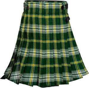 Kilts pour hommes à rayures blanches et jaunes à motif tartan de la Saint-Patrick, héritage irlandais, tissu en laine personnalisé, vente en gros 2026 - Product Image 2