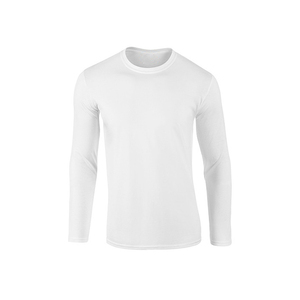 Material de algodón de alta calidad, nuevo diseño, peso ligero, cómodo, personalizado, Impresión de logotipo, manga completa, camiseta para hombre - Product Image 6