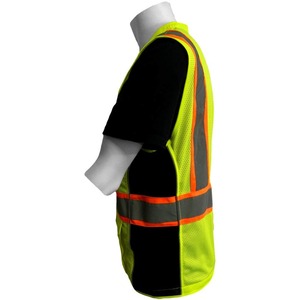 로고 다기능 포켓이있는 공장 공급 작업복 조끼 보안 보호 반사 조끼 안전 OEM 서비스 - Product Image 4