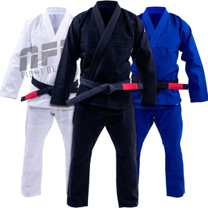 Uniformes de Jiu-Jitsu personnalisables et durables pour le karaté et les arts martiaux, 100% coton unisexe avec logo personnalisé et tissu de 320 g - Product Image 1