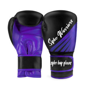 Gants de boxe Pro en cuir PU de haute qualité 16 OZ gants de boxe respirants professionnels pour les compétitions de combat et les concours - Product Image 6