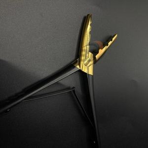 Wholesale Multi-Functional Black Gold Surgical Grade Reusable Pliers Sustainable Steel <b>Hair</b> <b>Extension</b> <b>Tools</b> - Product Image 4