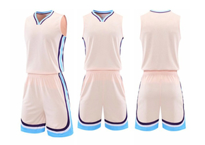 Uniforme de Baloncesto Sublimado Personalizado, Camiseta sin Mangas Blanca de Tres Cuartos, Pantalones Cortos, Transpirable, de Poliéster, Unisex, para Verano - Product Image 2