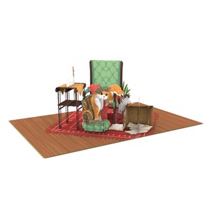 Tarjeta de felicitación emergente de gato vietnamita de 5 "x 7" para cumpleaños y mensajes de agradecimiento - Product Image 4