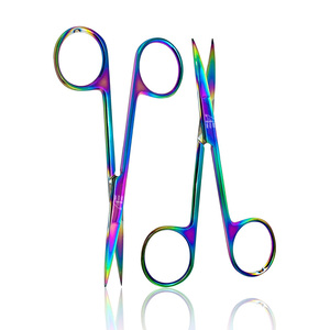 Juego de 2 Tijeras de Microdisección Iris de Acero Inoxidable, Recubrimiento de Titanio Multicolor Arcoíris, Calidad Premium, Reutilizables, Quirúrgicas - Product Image 1