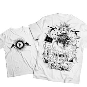 เสื้อยืดลายอนิเมะเดธโน้ต ผลิตจากวัสดุคุณภาพสำหรับเสื้อผ้าอนิเมะ - Product Image 2