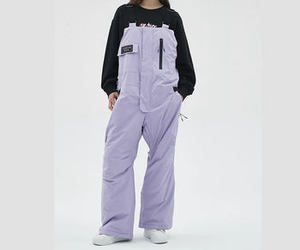 <b>Waterproof</b> Women's Ski Bib Pants Insulated Snowboard <b>Overalls</b> Windproof Thermal Winter Outdoor Sports Snow Trousers High Waist - Product Image 5