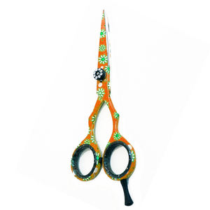 Ciseaux à cheveux de coiffeur de meilleure qualité vis fantaisie revêtues de papier avec lames tranchantes durables ciseaux de coiffure de salon - Product Image 4