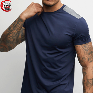 T-shirts de sport personnalisés pour hommes à col rond, en tissu toile écologique respirant et à séchage rapide, pour le sport et les exercices en salle de sport - Product Image 5